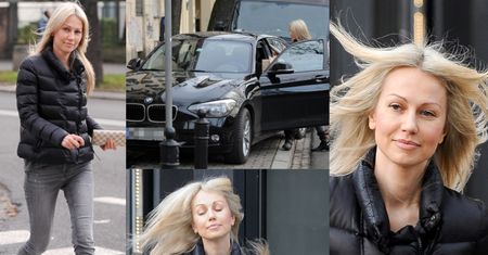 Ogórek wietrzy się pod budynkiem TVP i odjeżdża luksusowym BMW (ZDJĘCIA)