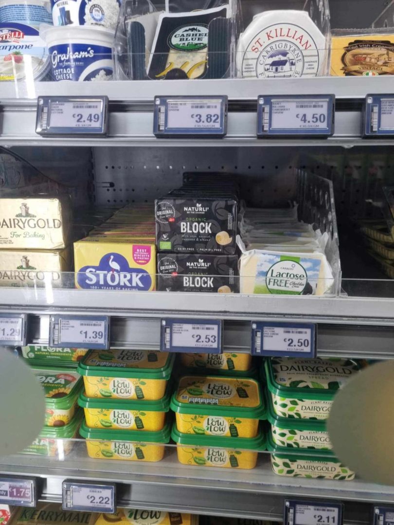 Ceny masła w Irlandii.