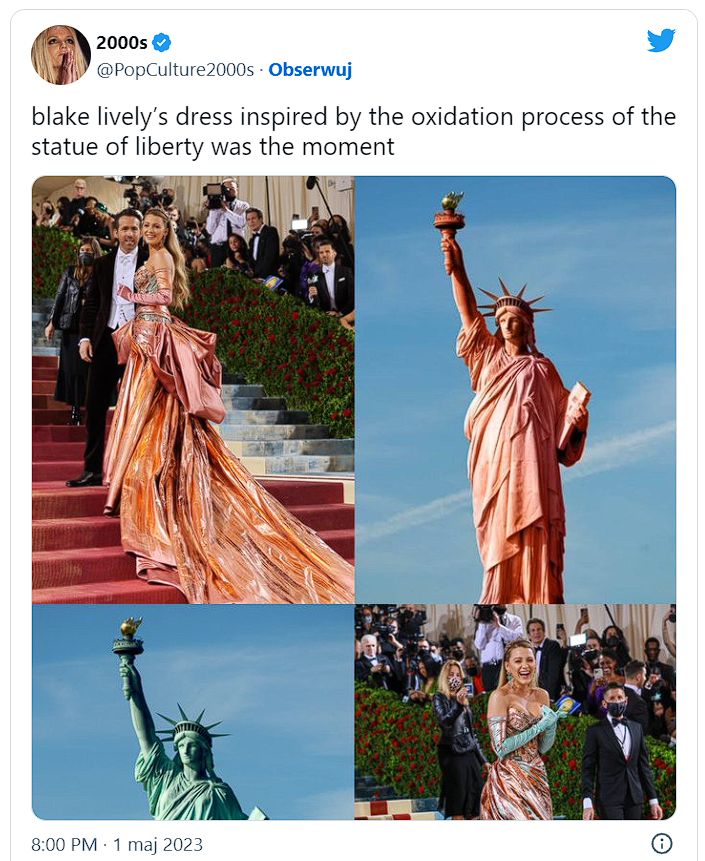 Blake Lively na MET Gali 2022