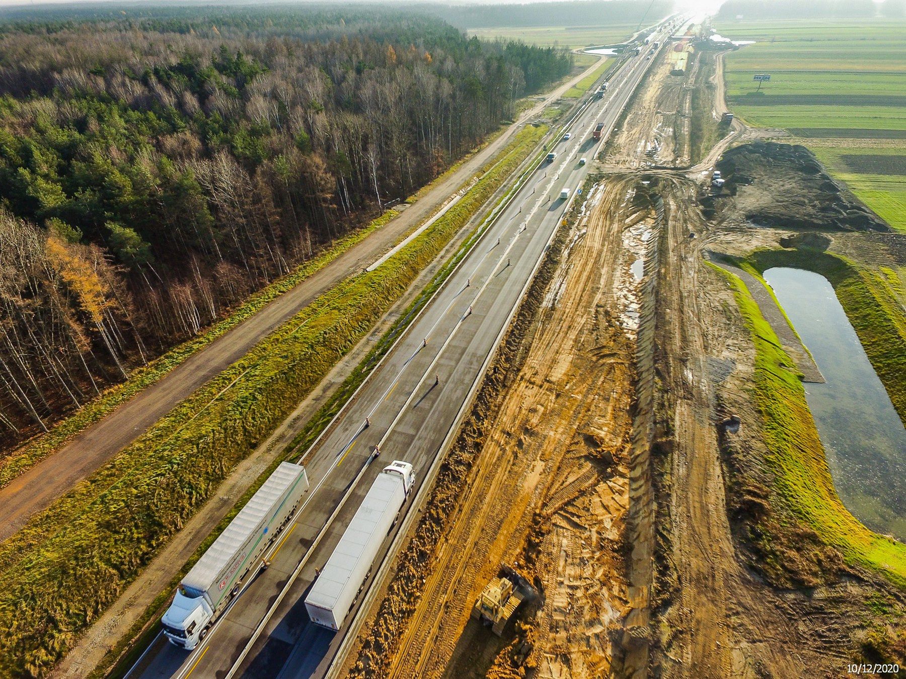 Budowa autostrady A1 Radomsko-granica woj. łódzkiego i śląskiego, stan po 28 miesiącach