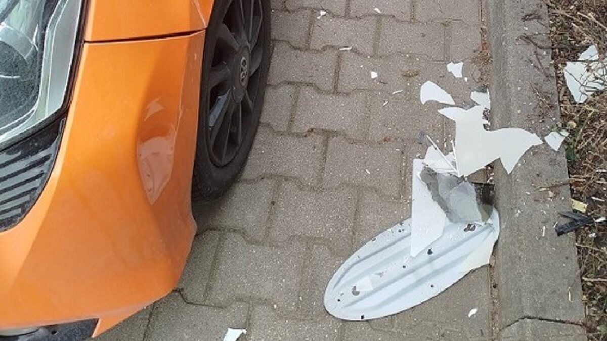 Uszkodzone auto od telewizora