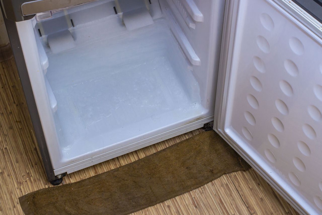 Broken refrigerator