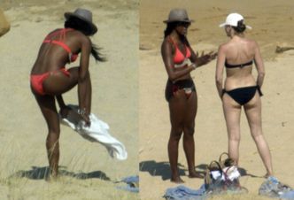 Naomi W BIKINI na greckiej plaży! (ZDJĘCIA)