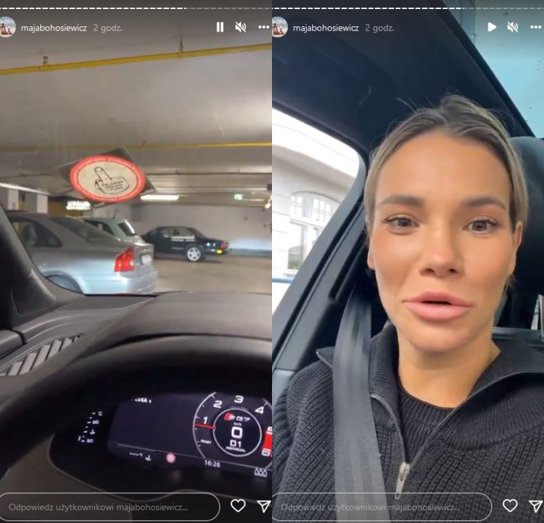 Maja Bohosiewicz chwali się na Instastories, co ktoś nalepił jej na szybę samochodu
