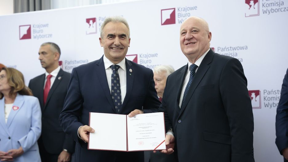 Uroczystosc wreczenia zaswiadczen o wyborze na senatora