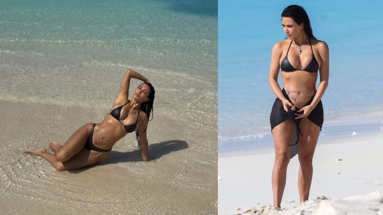 Kim Kardashian - Instagram vs. zdjęcia paparazzi