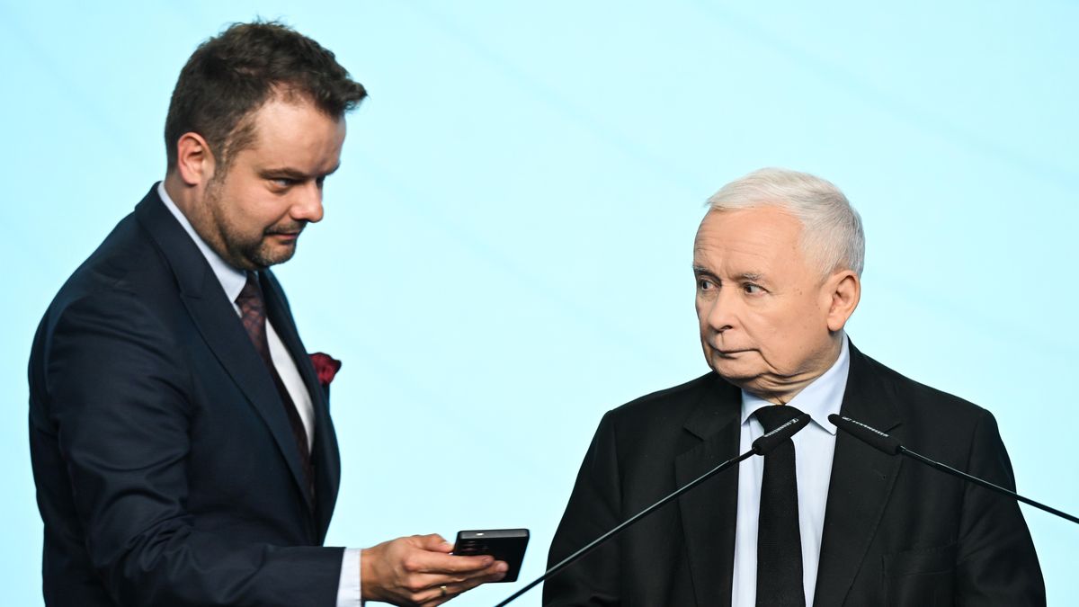 Rafał Bochenek i Jarosław Kaczyński 