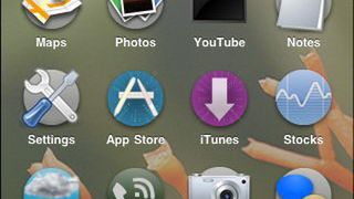 iPhone udający Palm Pre 1