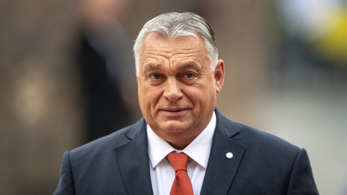 PRAGUE, CZECH REPUBLIC - OCTOBER 7: Hungarian Prime Minister Viktor Orban arrives an informal EU summit in Prague, Czech Republic on October 7, 2022. (Photo by Lukas Kabon/Anadolu Agency via Getty Images)