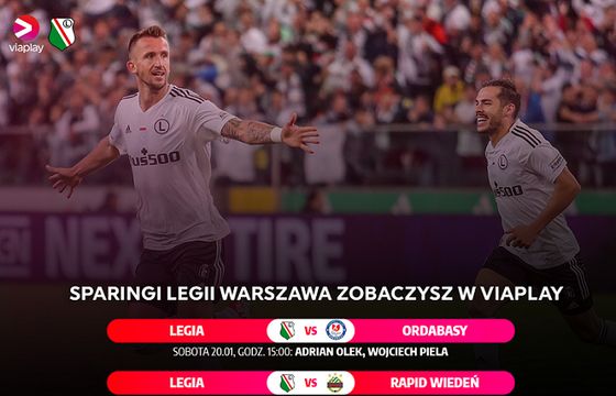 Viaplay pokaże mecze sparingowe Legii Warszawa