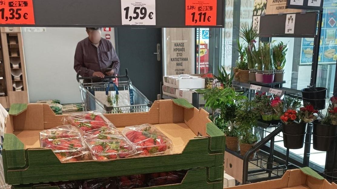 Czytelnik pokazał ceny truskawek w greckim Lidlu 