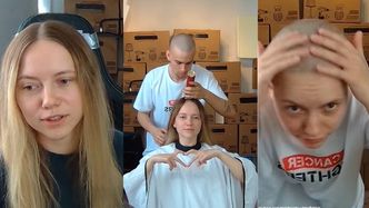 Influencerka Kasix ZGOLIŁA SIĘ NA ŁYSO podczas streamu u Łatwoganga (ZDJĘCIA)