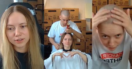 Influencerka Kasix ZGOLIŁA SIĘ NA ŁYSO podczas streamu u Łatwoganga (ZDJĘCIA)