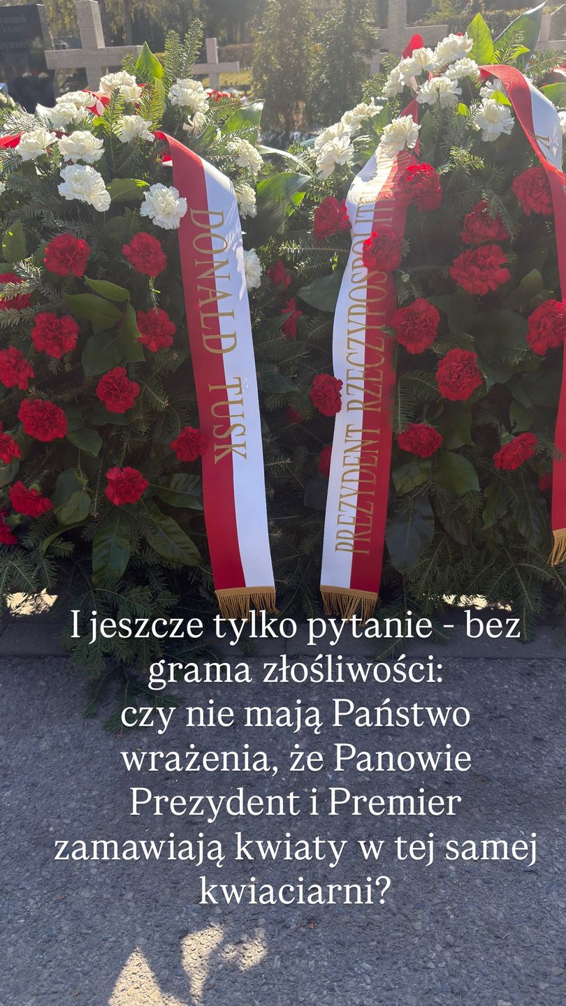 Joanna Racewicz opublikowała zdjęcia wieńców na grobach ofiar