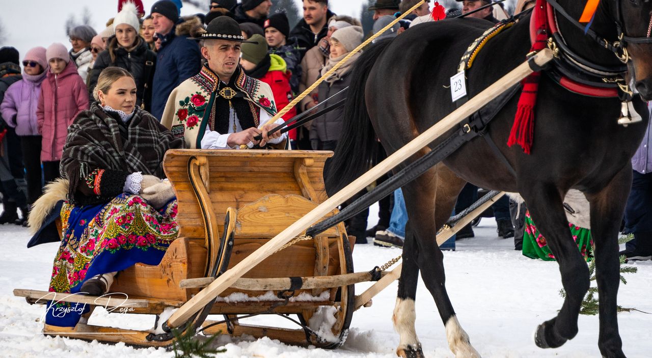 Kumoterki, Parada Gazdowska, skiring, ski-skiring, Ząb, Podhale