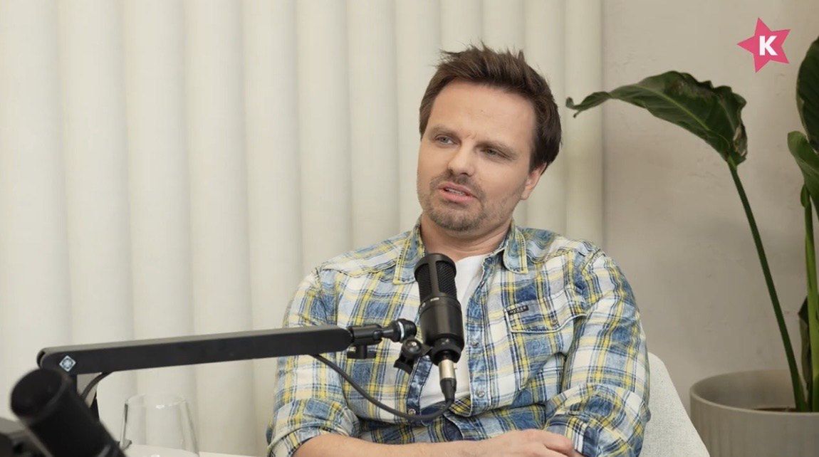 Marcin Hakiel podczas rozmowy 