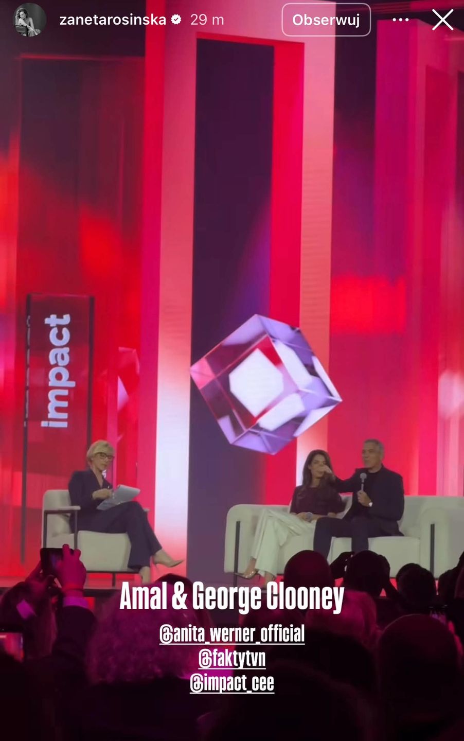 George i Amal Clooneyowie na Imact'26 w Poznaniu