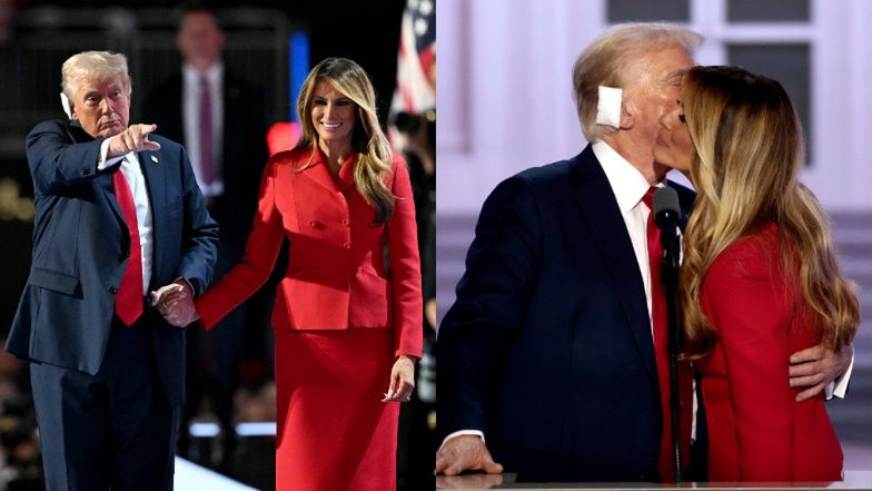 Melania Trump wspiera męża na konwencji wyborczej