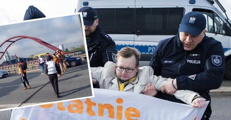 Ekolodzy zablokowali most w Warszawie. Emocje sięgnęły zenitu