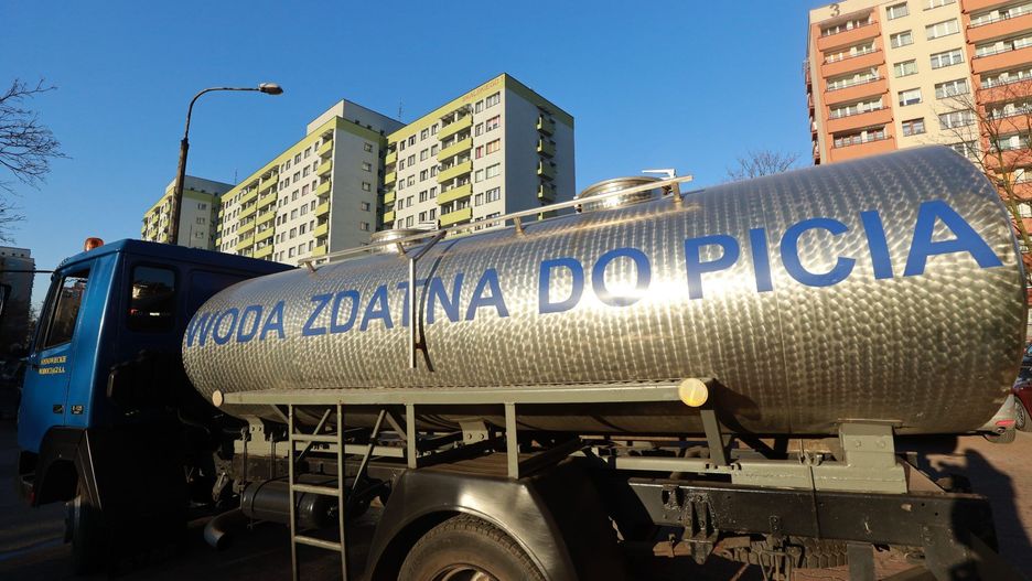 Awaria sieci wodociągowej na Osiedlu Syberka w Będzinie