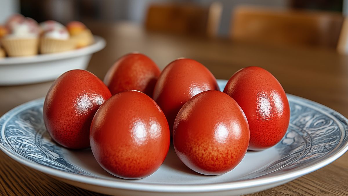 Jak przygotować bordowe pisanki?