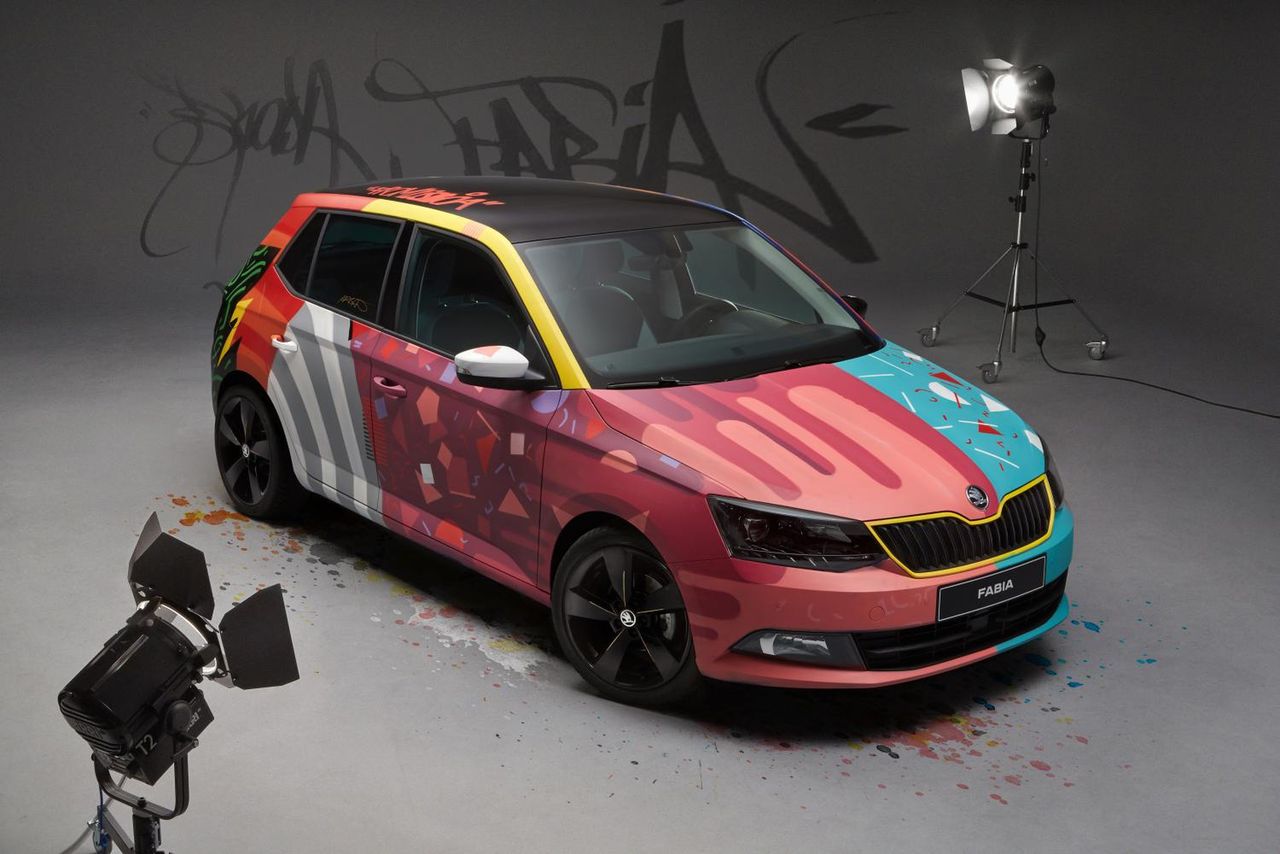 Škoda Fabia Graffiti Art Car - zmiana wizerunku