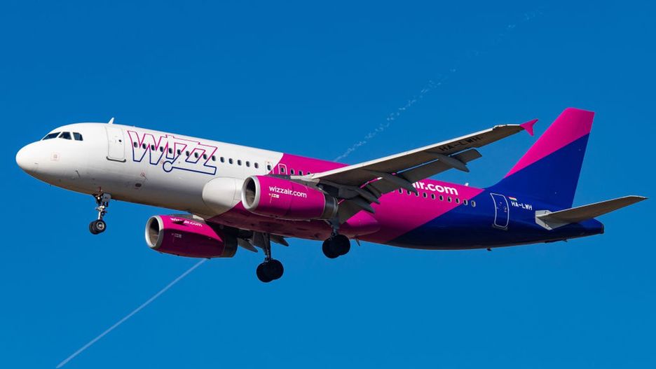 Samolot należący do linii Wizz Air