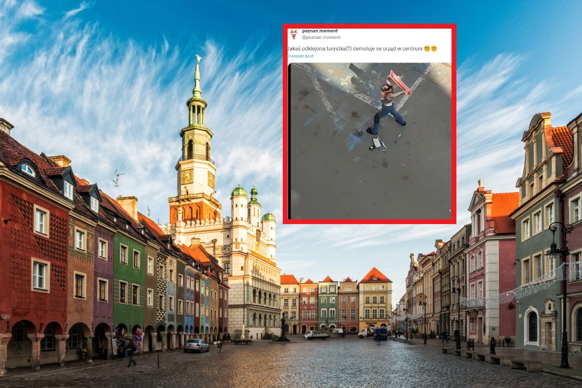 Biały dzień, centrum Poznania. Skandaliczne zachowanie kobiety