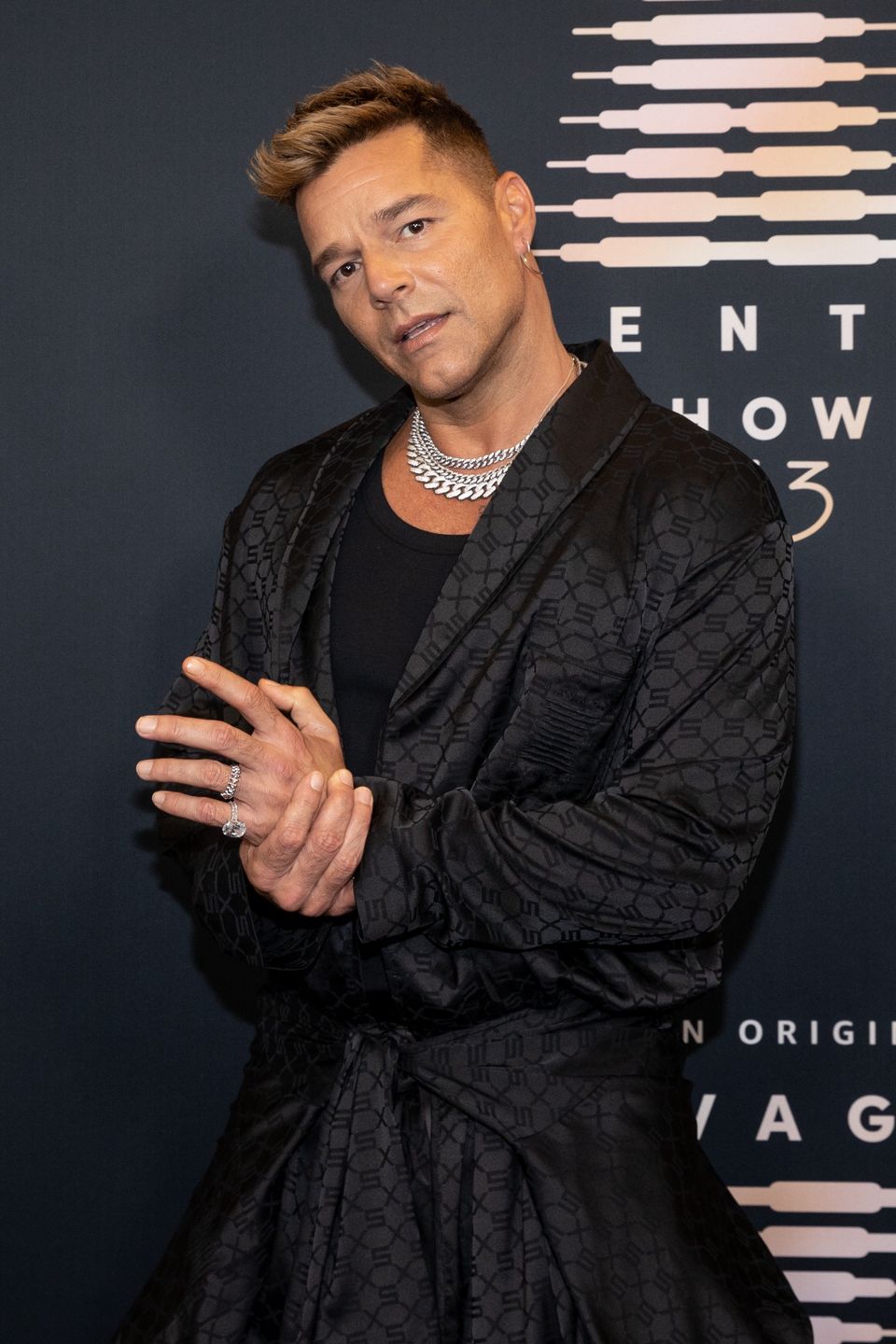 Ricky Martin na pokazie Savage x Fenty