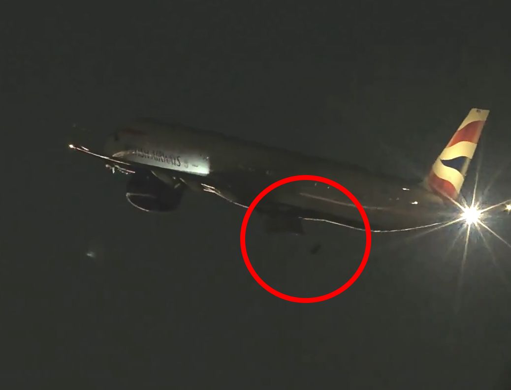 wiadomości,aktualności,WP Wiadomości Przy starcie samolotu British Airways odpadło koło. Jest nagranie