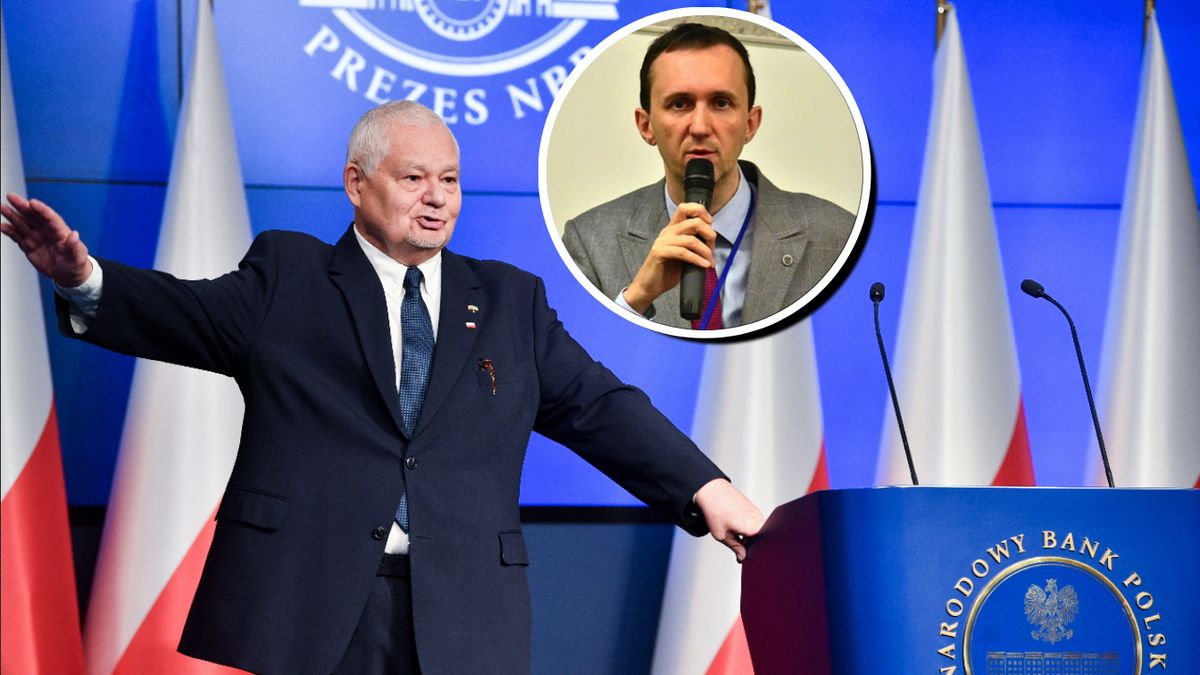 Na zdj. prezes NBP Adam Glapiński i członek RPP Ireneusz Dąbrow