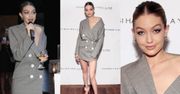 Gigi Hadid w kusej marynarce promuje "własne" kosmetyki