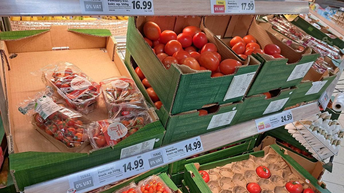 Pomidory cena marzec 2023