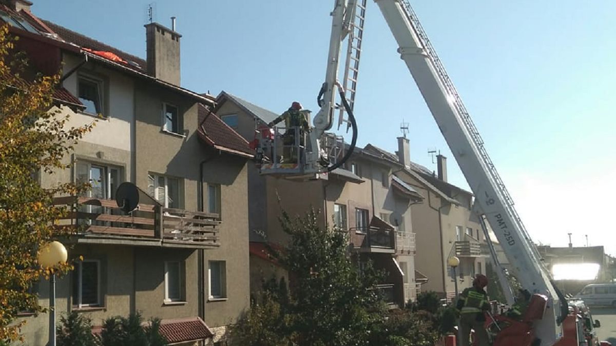 Pierwszy raz skakała ze spadochronem 