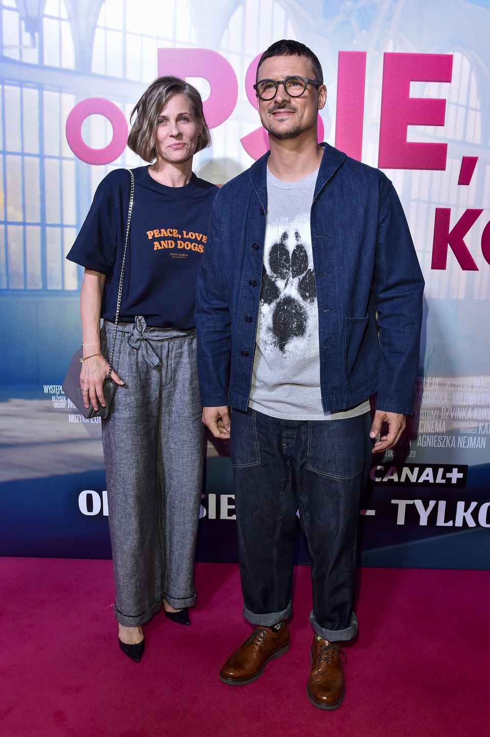Mateusz Damięcki zabrał żonę na premierę filmu