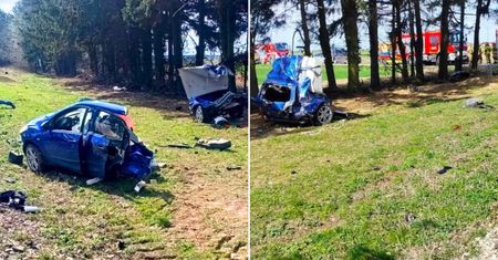Tragedia pod Zamościem. Pociąg rozerwał auto na pół