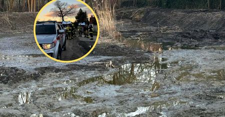 O krok od tragedii. 10-latek ugrzązł w mule