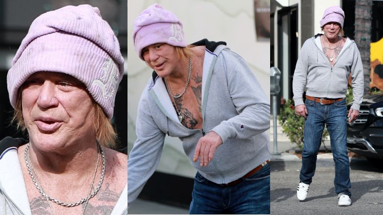 Mickey Rourke na ulicach Beverly Hills