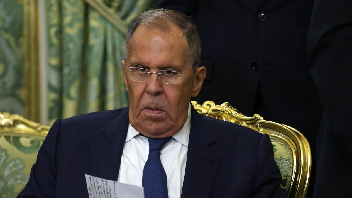 MOSCOW, RUSSIA - AUGUST 18: Russian Foreign Minister Sergey Lavrov looks on during a meeting at Kremlin on August 18, 2026 in Moscow, Russia. Fresh off a five-year military deal, Min Aung Hlaing is meeting Vladimir Putin for talks on further economic and security cooperation. (Photo by Contributor/Getty Images)
