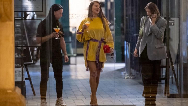 Edyta Górniak imprezuje wieczorową porą ze znajomymi