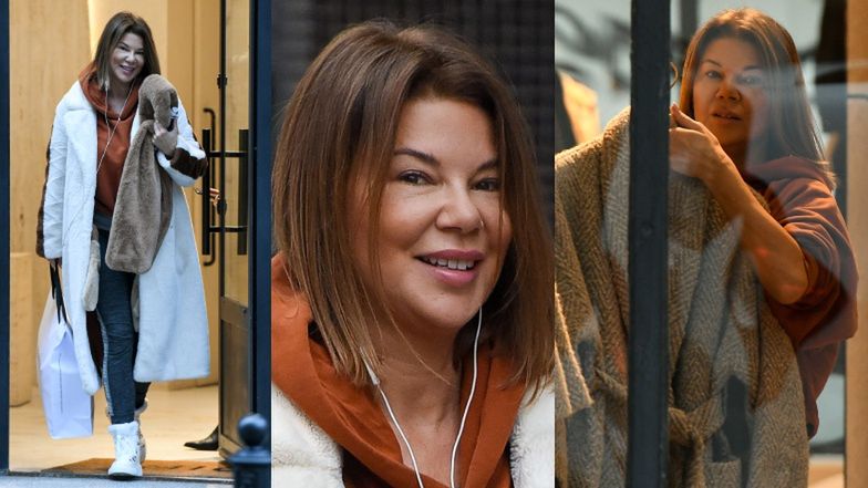Edyta Górniak w NATURALNEJ odsłonie buszuje w butiku i zalotnie uśmiecha się do paparazzi (ZDJĘCIA)
