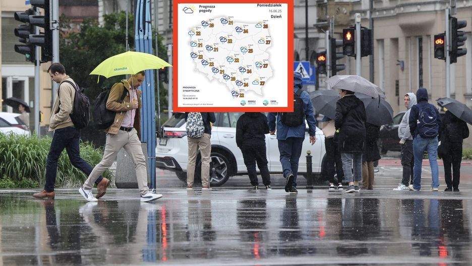 Deszczowo w całej Polsce, ale Tatry mogą nawiedzić silne, niebez