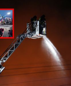 Pożar domu przyjęć w Mszanie. 21 zastępów straży i ogromne straty