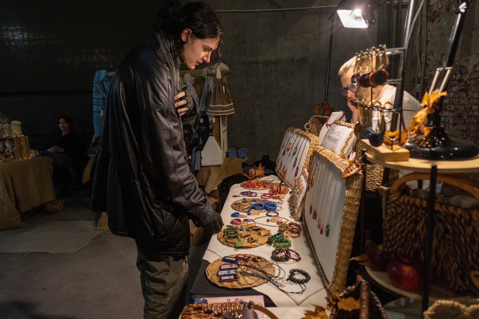 Na kiermaszu panował jesienny klimat.