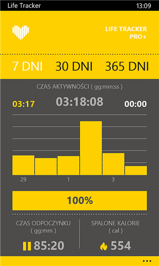 Life Tracker Pro+, czyli elektroniczny trener na smartfony Lumia jakich mało 3