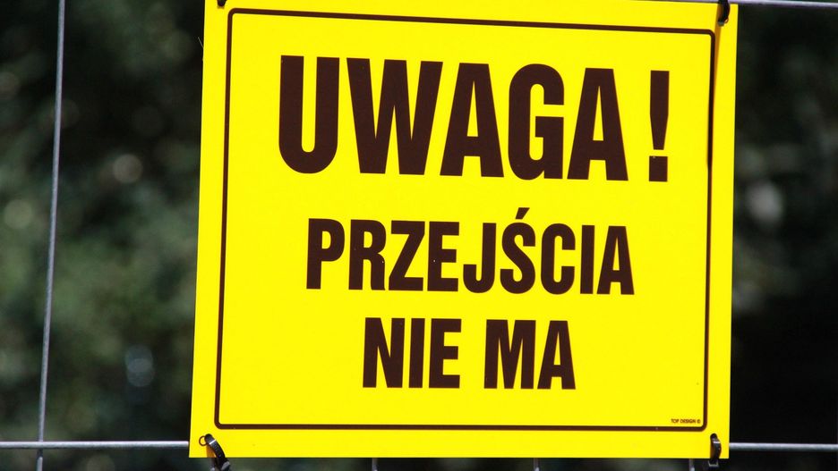 zakaz przejścia