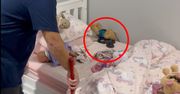 Wielkie niebezpieczeństwo w dziecięcym łóżku. Jest nagranie