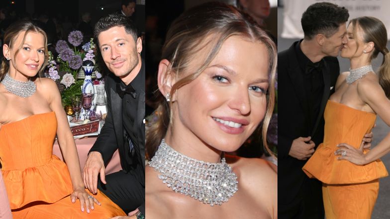 Anna i Robert Lewandowscy na gali amfAR