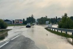 Zakopianka pod wodą po nocnej nawałnicy [WIDEO]