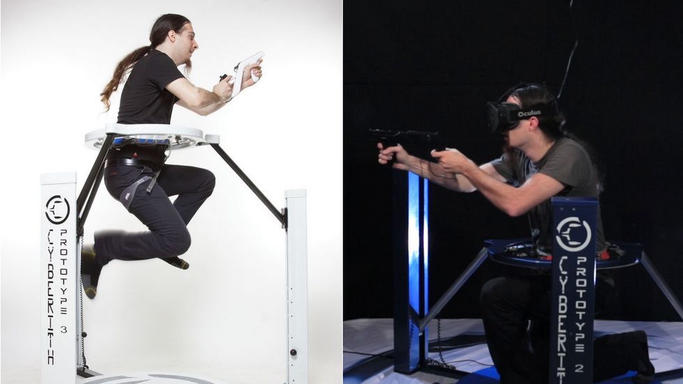 Cyberith Virtualizer – wirtualna rzeczywistość wzbogacona o bieganie, kucanie i podskoki 1